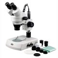 Amscope 3.5X-45X Binocular Stereo Zoom Microscope With Dual Halogen Lights sm-2bx